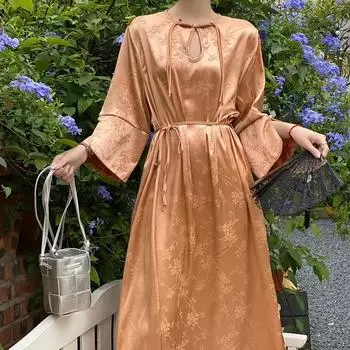 Платье Chi Cut Out O Neck со шнуровкой и разрезом, милое, повседневное, А-силуэтное, летнее, пляжное, для отдыха, женские платья One Size чёрный