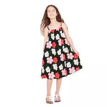 Платье для девочек 1–7 лет, детское платье с цветочным принтом в богемном стиле, летнее свободное платье принцессы без рукавов 130