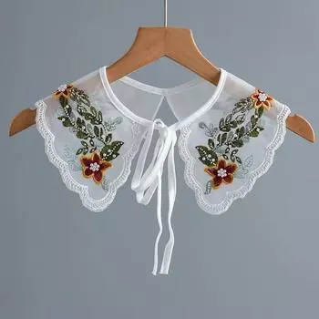 Платье для девочек, рубашка с ложным воротником, маленький шарф для женской рубашки, съемный воротник, накидка на плечи, шаль, съемный ложный воротник