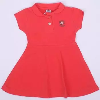 Платье для девочки с вышивкой «Гранатовая роза»