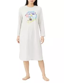 Платье для комнаты Tyrol Chocolate Collaboration Cinnamoroll Hello Kitty Room Wear Dress Long Sleeve Hangyodon Gray L [Sanrio] Womens