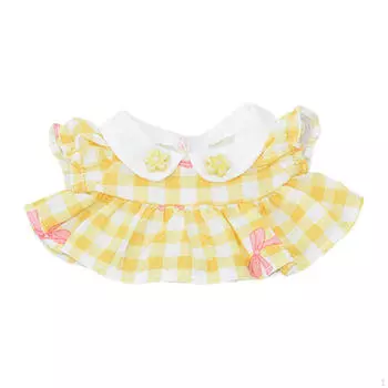 Платье для куклы 17 см, милая одежда, модная одежда для девочек в подарок на день рождения Yellow
