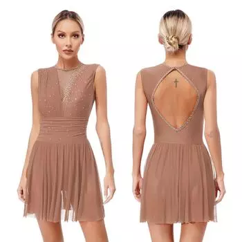 Платье для латинского румбы, сальсы, танго, танцевальная одежда, гимнастика, балет, лирический танец, платье для вальса, женское платье для фигурного катания S бордовый