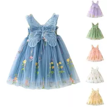 Платье для малышей на день рождения, платья для девочек из тюля 100 розовый