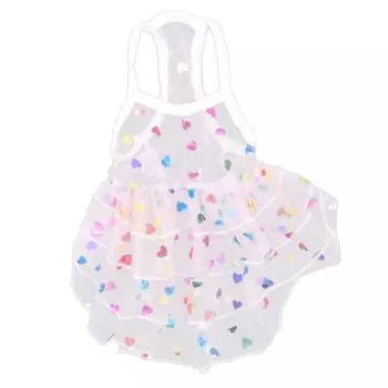 Платье для подтяжек для домашних животных, модное, милое, очаровательное, солнцезащитное, кружевное, юбка для собак и кошек, розовое, размер XL S(for 2-4kg) розовый