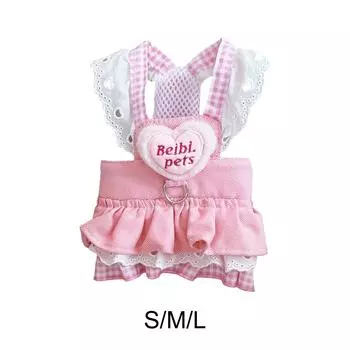 Платье для собак, реквизит для фотосессии для маленьких собак, праздничная одежда для девочек, летняя одежда для домашних животных S