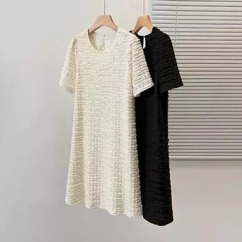 Платье для женщины летнее свободное хлопковое однотонное юбка повседневное мягкое длинное M белый