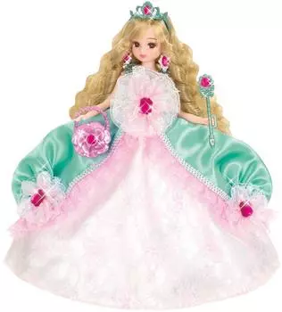 Платье Dreaming Princess Изумрудное платье-цветок Ликка-чан
