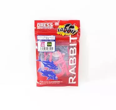 Платье F Soft Lure Rabbit 2,3 дюйма, 8 шт. в упаковке, сексуальное розовое сияние (3095)