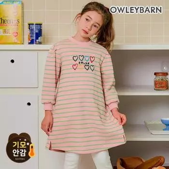 Платье флисовое Olivean Olivean Bella Stripe Pink Pink/120