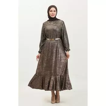 Платье Flounced Hem Sequin 0353-04 Медь