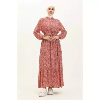 Платье Flower Patterned Viscose 0127-02 Плитка