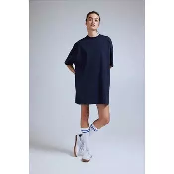 Платье-футболка HM Oversized темно-синее