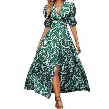 Платье-футляр миди макси-облегающего кроя длиной до щиколотки из искусственного шелка для женщин VF-503 S-36