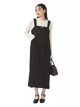 Платье-футляр с открытыми карманами ЧЕРНОЕ 0 [Raybeams] Salope Женское чёрный