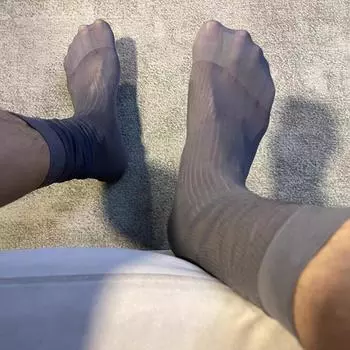 Платье Гольфы Мужские Прозрачные Чулки Мужские Ультратонкие Эротические Формальные Носки Мужские Сексуальные Прозрачные Деловые Носки One Size