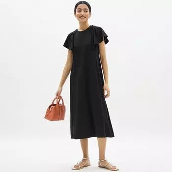Платье GU by Uniqlo с открытой спиной и короткими рукавами Z+E