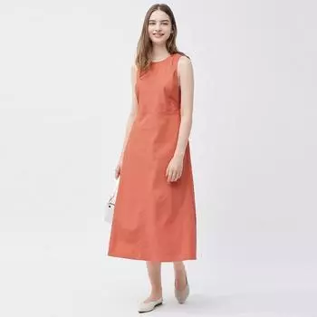 Платье GU by Uniqlo с открытой спиной и открытой спиной без рукавов