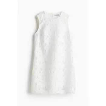 Платье HM Broderie Anglaise, белое