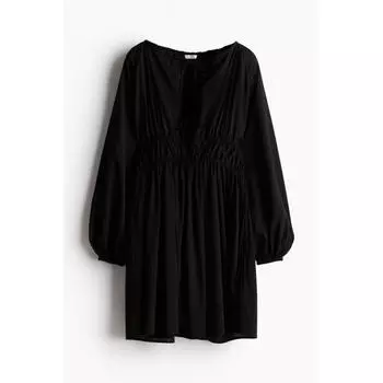 Платье HM с кулиской, черное