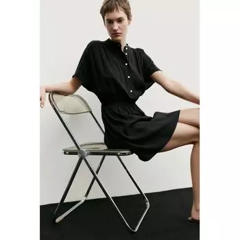 Платье HM с поясом, черное