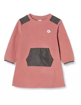 Платье из флиса от Beams, розовое, 120 [образ мини] розовый