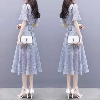 Платье из ледяного шелка, летнее платье для похудения, темперамент