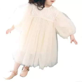 Платье из тюля с кружевом, рукава-шарики, детское платье, свадебное платье на день рождения, костюм на Хэллоуин, подарок, иллюстрированная книга, игрушка, сладости, обед, принц, диван, повязка на голову для рисования белый