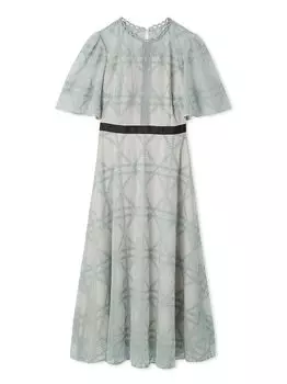 Платье из тюля в клетку CWFO251304 MNT [Celford] Женское