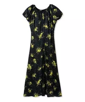 Платье-клеш IPEKER с пышными рукавами FWFO241083 BLK [Frey ID] Женское чёрный