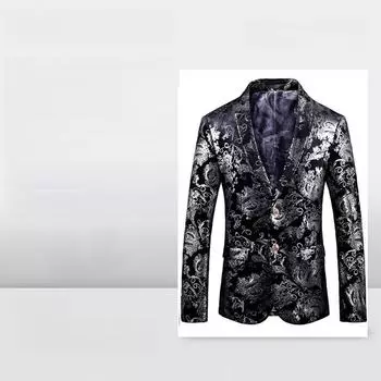 Платье-костюм в стиле вестерн с большим цветочным принтом - дизайн с горячим тиснением 7764; 60