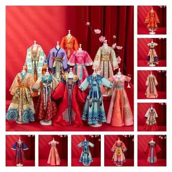 Платье кукольная одежда ханьфу набор для самостоятельной сборки одежды кукольное платье материал принцесса игрушечный наряд дети девочка 4