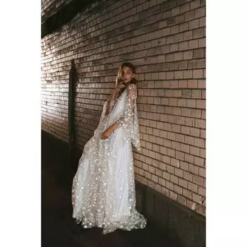 Платье летнее новое платье женская одежда однотонное перспективное платье с открытой спиной длинное платье S белый