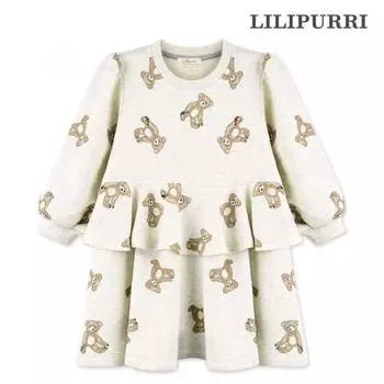 Платье Lillyput Mini Bear цвета слоновой кости Ivory/150