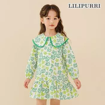 Платье Lilyputi Greenery зеленое Green/130