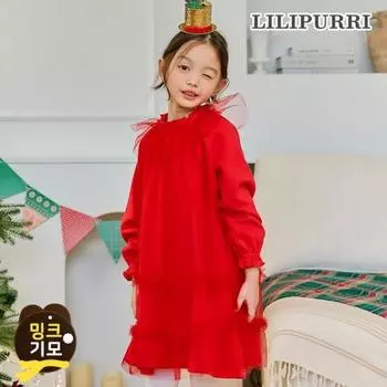 Платье Lilyputty Santa Fairy из флиса, красное Red/150