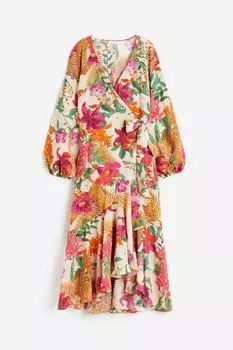 Платье макси с запахом