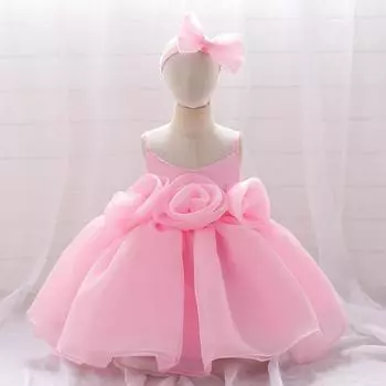Платье на первый день рождения для маленьких девочек с бантом на голову, милое платье для крещения ребенка, детское свадебное платье, элегантное платье принцессы, Рождественский костюм, платье 70 белый