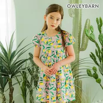 Платье Olivan Fresh Lemon розовое Pink/120