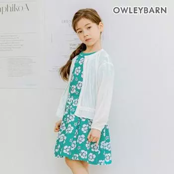 Платье Olivan Smile Flower, зеленое Green/110