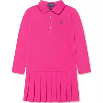 Платье Polo Ralph Lauren с вышитым логотипом, с коротким рукавом, детское, розовое 312950842-001 XL