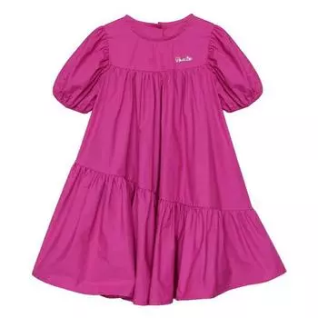 Платье принцессы, 1 цвет и 5 размеров, простое однотонное платье для девочек от 2 до 6 лет 100
