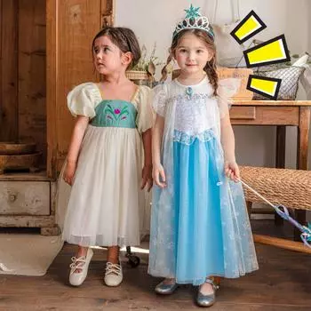 Платье принцессы для девочек, сделанное в Корее – праздничное платье в стиле Золушки для малышей и детей постарше S