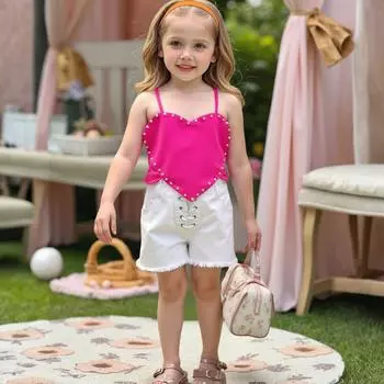 Платье принцессы из бисерной сетки для девочек с повязкой на голову - Стиль подиума 100