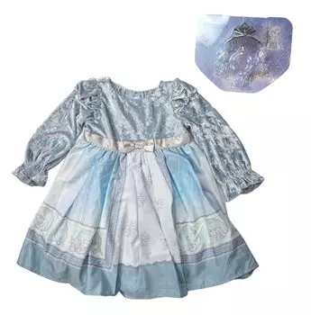 Платье принцессы Эльзы Ариэль Рапунцель Трансформация Платье цельное с аксессуарами Одежда для девочек [Disney] Детская Детская