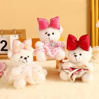 Платье принцессы Медведь Бант Медведь Куклы Подвеска Украшения Мягкие игрушки Подарочные украшения StyleA