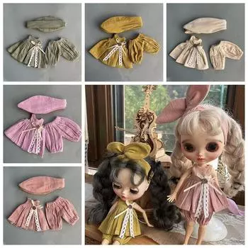 Платье принцессы OB22 OB24 Аксессуары Украшение для куклы Blythe Винтажное платье Кукла Мама розовый