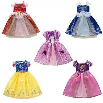 Платье принцессы в европейском и американском стиле для девочек - в стиле Золушки 150 cm