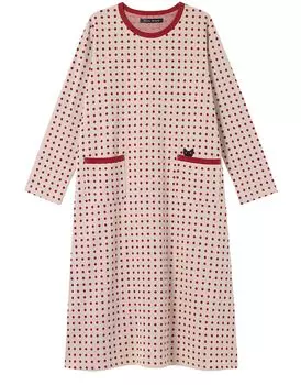 Платье Relax Atsuko Matano Long Cotton HNW402 ATSUKO MATANO IV [Wacoal & Sleep], рукав, 100% (тело) Женский