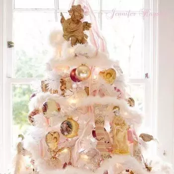 Платье Рождественская елка Пушистая Свадебная атрибутика Украшения для вечеринок Перья Одежда Ткань Grament Аксессуары Боа из перьев Полоска розы красного